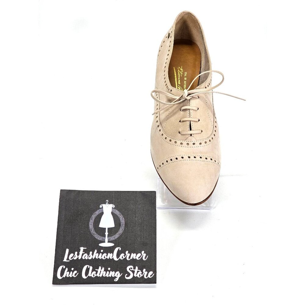 Etienne Aigner Beige Suede Oxford Flats - Picture 14 of 16